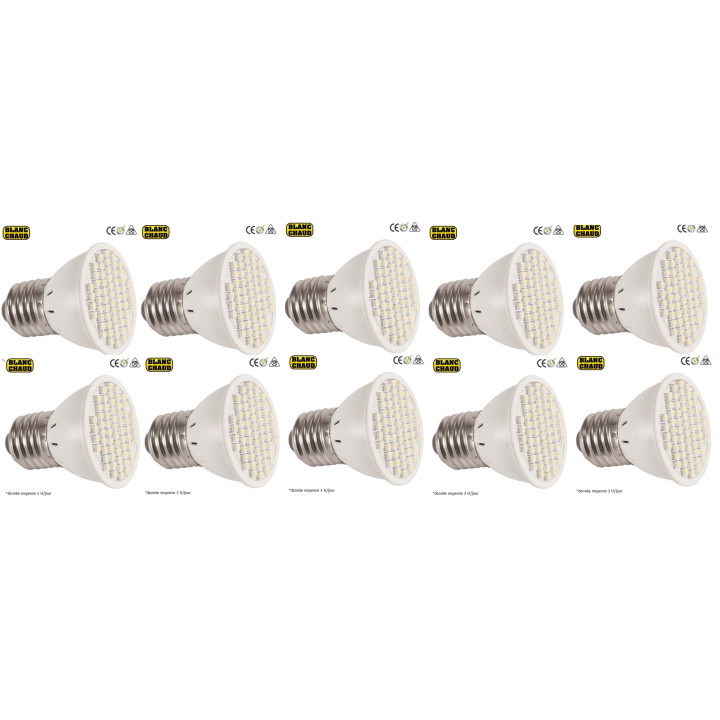 10 Lampe smd x60 e14 220v 3w niedriger verbrauch beleuchtung licht energie sparsamkeit cen - 1