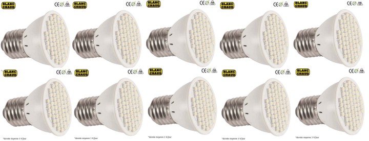 10 Lampe smd x60 e14 220v 3w niedriger verbrauch beleuchtung licht energie sparsamkeit cen - 1