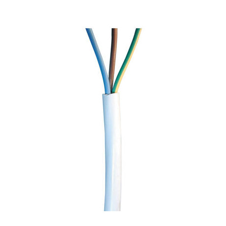 Electric cable, 3 wires 0.75mm2 diam 7mm, 1m electrical cables for mains alimentation electric cable electric wire electric cabl