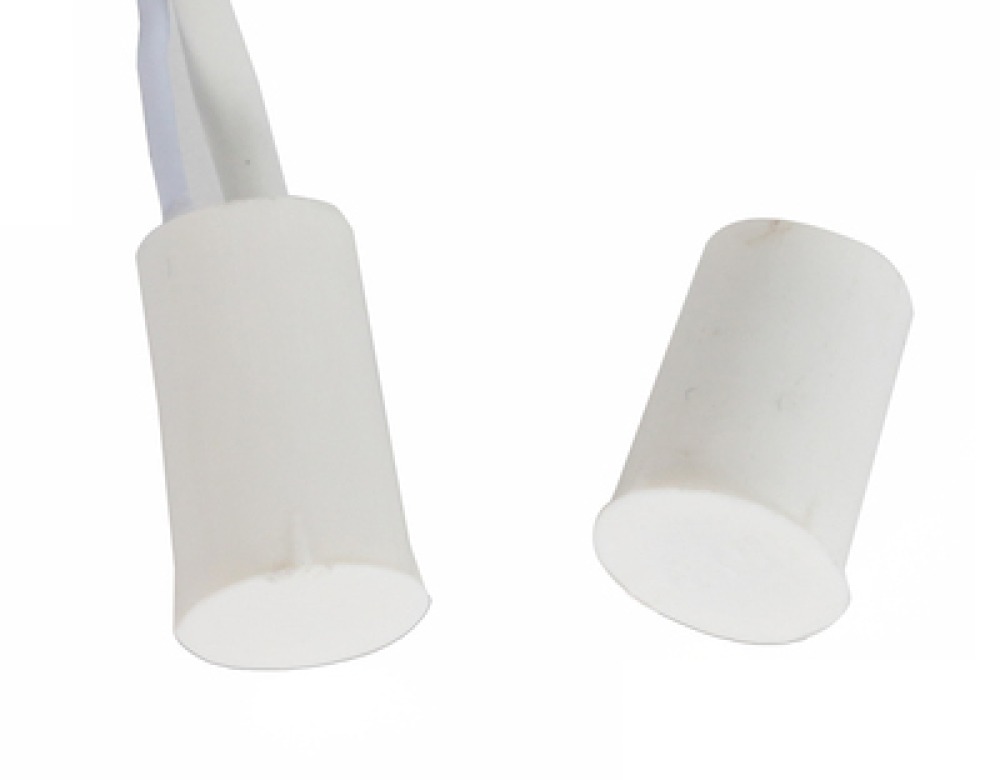 Contatto nf 11 millimetri filo bianco c30 rilevatore di apertura sensore magnetico per allarme velleman - 1