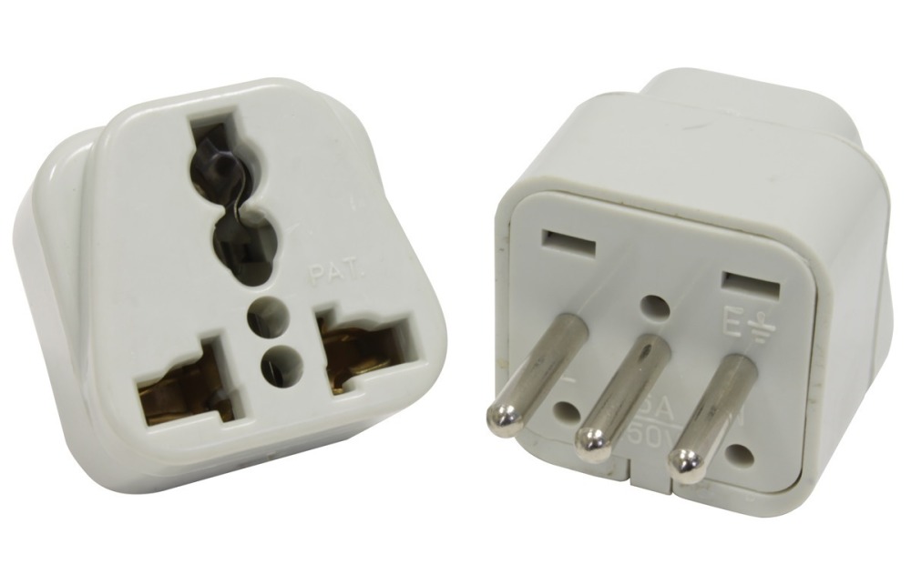 Electric plug adapter italy europe 10a 250v to travel jr international - 3