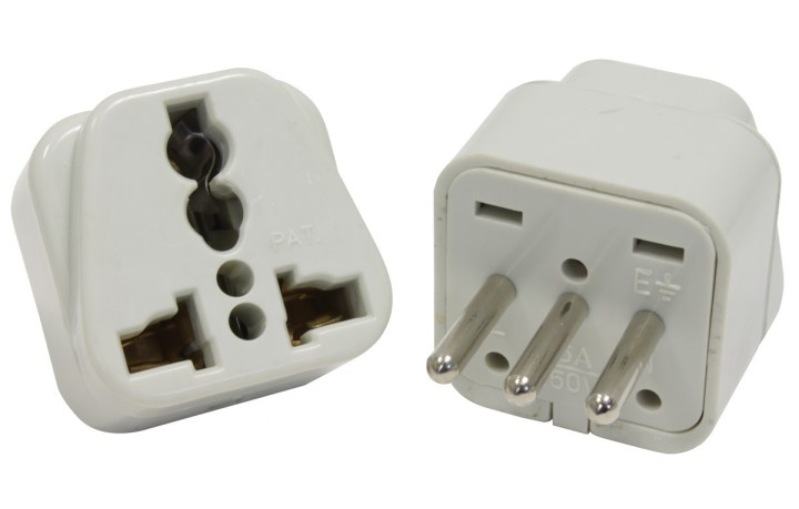 Electric plug adapter italy europe 10a 250v to travel jr international - 3
