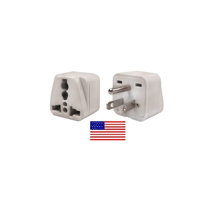 Reiseadapter stromversorgungsadapter 6a usa stecker + erdkontakt euro buchse elektrischer adapter elektronik jr international - 