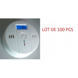 100 Detector de monóxido de carbono co 9v en50291 tipo b timbre de alarma de detección de gas inodoro autónoma jr international 