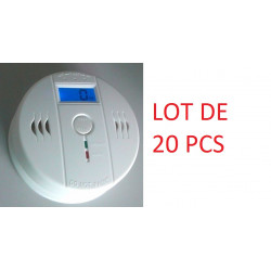 PACK OF 20 Autonomous sensor carbon monoxide detector co 9v en50291 type b odorless gas detection alarm buzzer jr international 