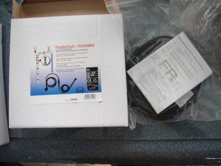 Frostschutz elektroheizung kabel 8m shpt-8m rohr mit wasserschlauch thermostat jr international - 1