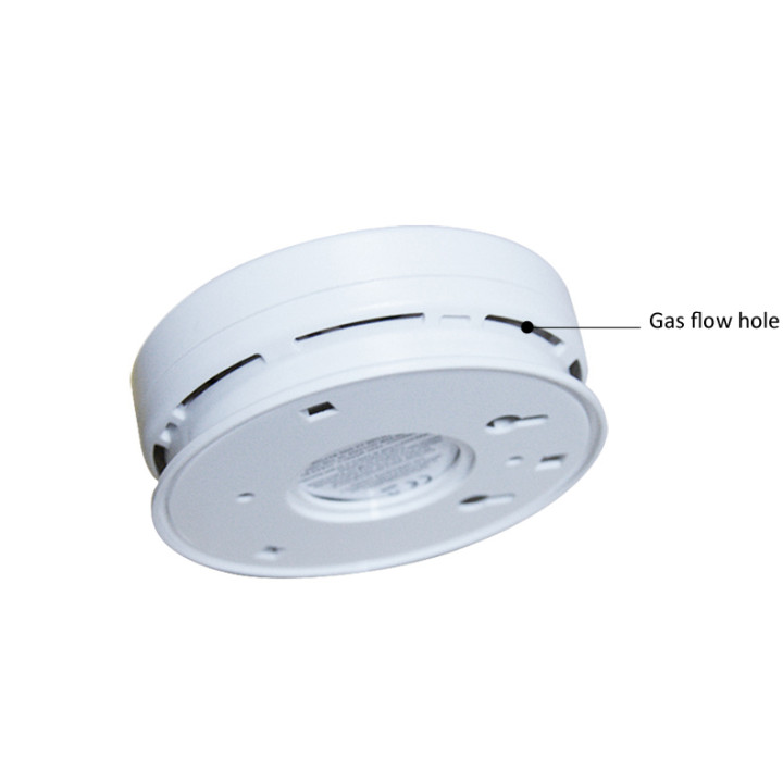 Detector de monóxido de carbono co 9v en50291 tipo b timbre de alarma de detección de gas inodoro autónoma jr international - 2