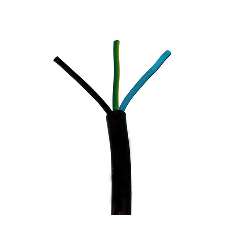 Cable electrico 3 hilos 2.5mm2 ø8mm (1m) u1000 ro2v 3g2,5 cables electricos  3 hilos sector cableaje