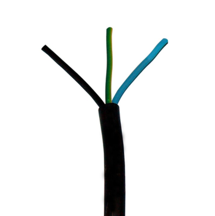 Elektrokabel 3 drahte 1.5mm2 ø8mm 1m elektrisches kabel flexibles kabel elektrokabel jr international - 1