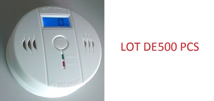 500 Detector de monóxido de carbono co 9v en50291 tipo b timbre de alarma de detección de gas inodoro autónoma alibaba - 1