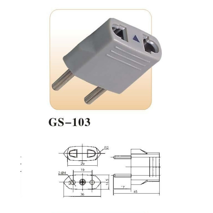 Asia eléctrico enchufe adaptador convertidor de ee.uu. al euro japón china viajes ee.uu. jr international - 4