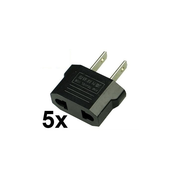 5 travel adapter stecker us industry Canada France euro-konverter / japan, usa, amerikanisch jr international - 1