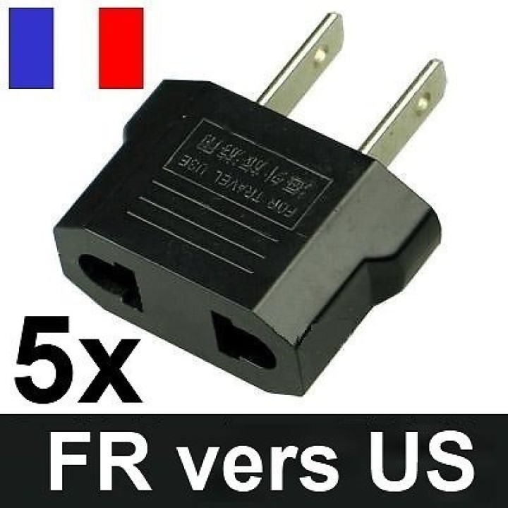 5 travel adapter plug u.s. industry Canada France euro converter / japan american usa usa jr international - 1