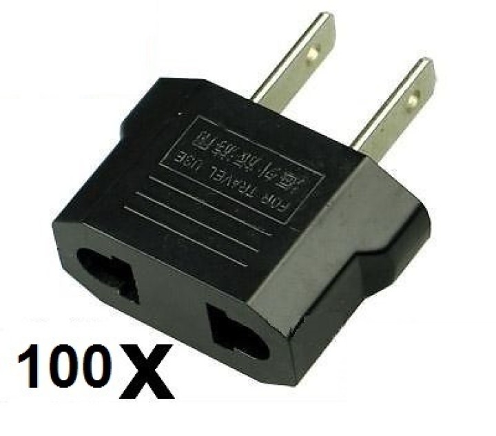 100 Travel adapter plug us industry canada francia euro-convertitore / giappone americano usa usa jr international - 1