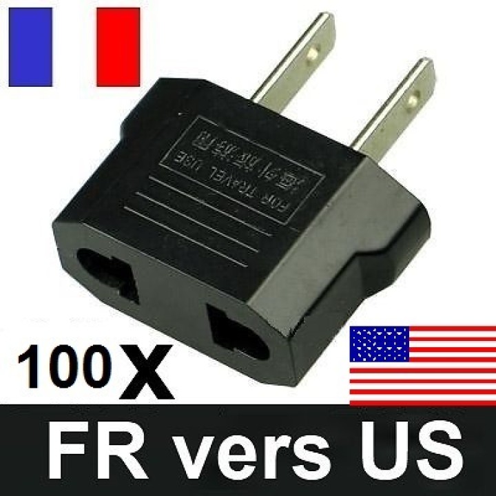 100 Travel adapter stecker us industry canada France euro-konverter / japan, usa, amerikanisch jr international - 1