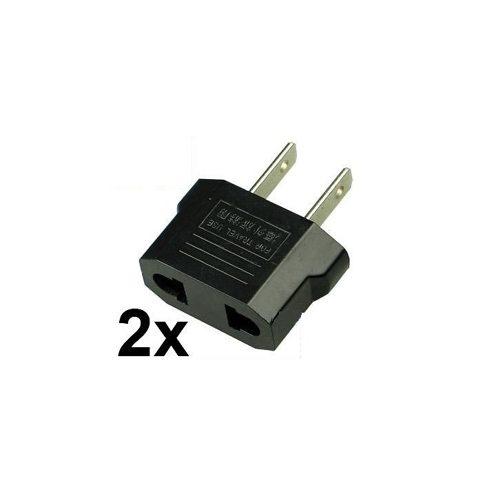 2 Travel adapter plug ee.uu. Industry canada francia euro convertidor a / japan americano ee.uu. Ee.uu. jr international - 1