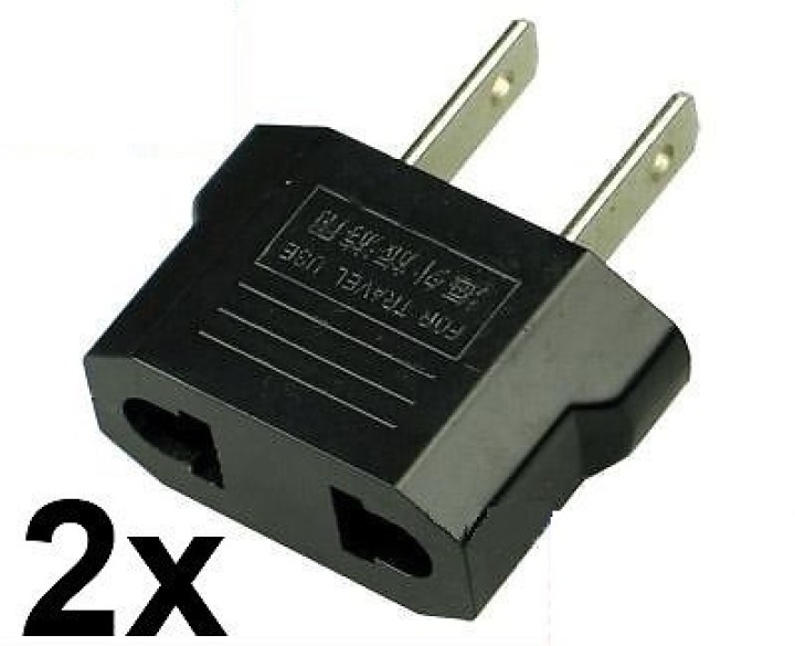 2 Travel adapter stecker us industry canada France euro-konverter / japan, usa, amerikanisch jr international - 1