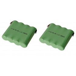 2 Ni mh pack 4 8v 900mah with solder tags velleman - 1