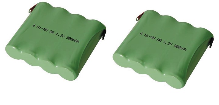2 Ni mh pack 4 8v 900mah with solder tags velleman - 1
