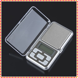 Balanza electrónica de bolsillo portátil pesa 500g medida de peso 0.1g objetos pequeños jr international - 1