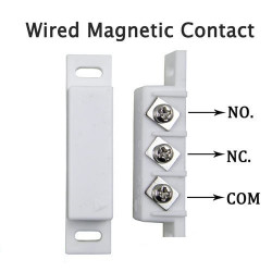 2 Aufbaukontakt magnetischer no nc kontakt elfenbeinfarbe alarmkontakt zubehor fur alarmanlage magnetkontakt sicherheit alarmkon