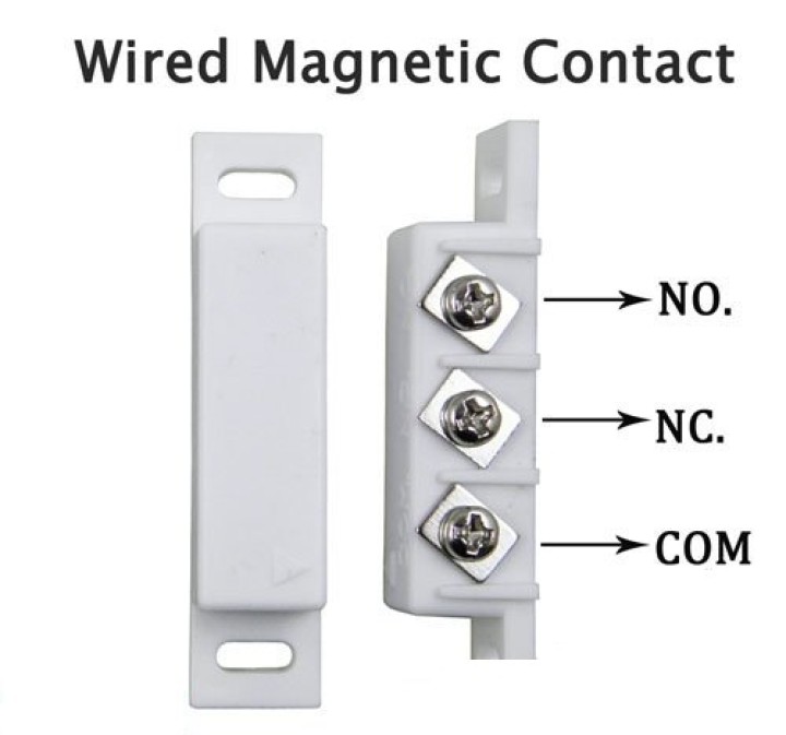 5 Contatto magnetico detettore apertura na nc avorio jr international - 1
