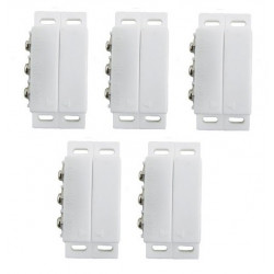 5 Detectors opening magnetic alarm surface mounting no nc magnetic contact, ivory alarm detector alarm sensor switches magnetic 