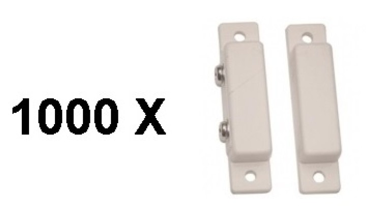 1000 Contatto magnetico interruttore nf sporgente adesivo bianco di apertura della porta di rilevamento rilevazione da sensore j