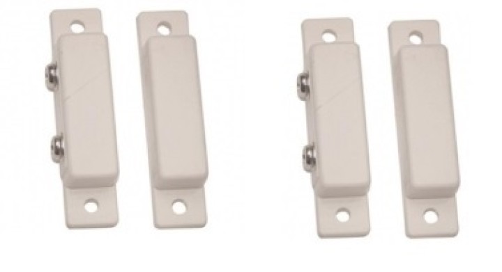 2 Detector apertura magnetico contacto nf saledizo adesivo blanco detectores de apertura alarma jr international - 3
