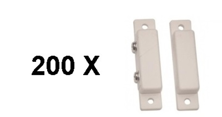 200 Aufbaukontakt magnetischer nc kontakt weiß alarmkontakt zubehor fur alarmanlage magnetkontakt alarmkontakte sicherheitsprodu