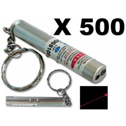 paquete de 500 2 en 1 puntero de láser rojo blanco bolsillo antorcha luz lazer 150m llavero osmaycl - 1