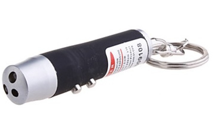 2 Laser pointer black 3 in 1 pocket uv lamp beam white light torch red 150m hama - 1