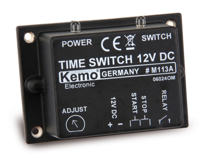 Zeitschalter 12v 13v 14v 15v dc m113a 2 sek. Bis 23 min 3a kemo - 7