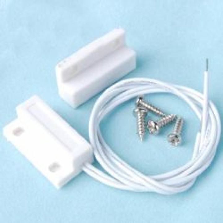 20 Contacto nf sobresale 23mm detector magnético de apertura blanco 114ms sensor de alarma jr international - 1