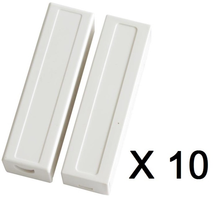 10 Rivelatore di apertura del sensore magnetico contatto di allarme contatto no proiezione crema bs-2033 jr international - 1