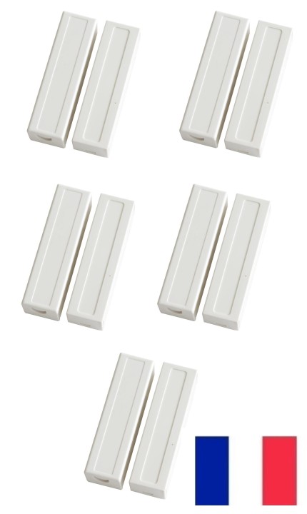 5 Detector opening sensor magnetic contact alarm contact no bs-2033a projection cream white jr international - 1