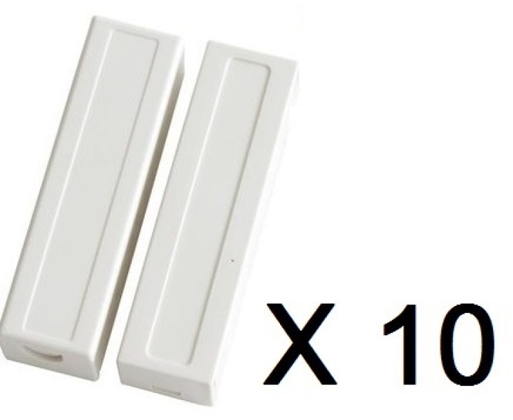 10 Contatto magnetico sporgente color crema detettore aperture velleman - 1