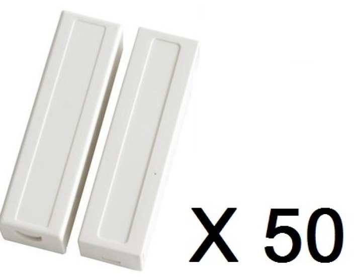 50 Contatto magnetico sporgente color crema detettore aperture velleman - 1