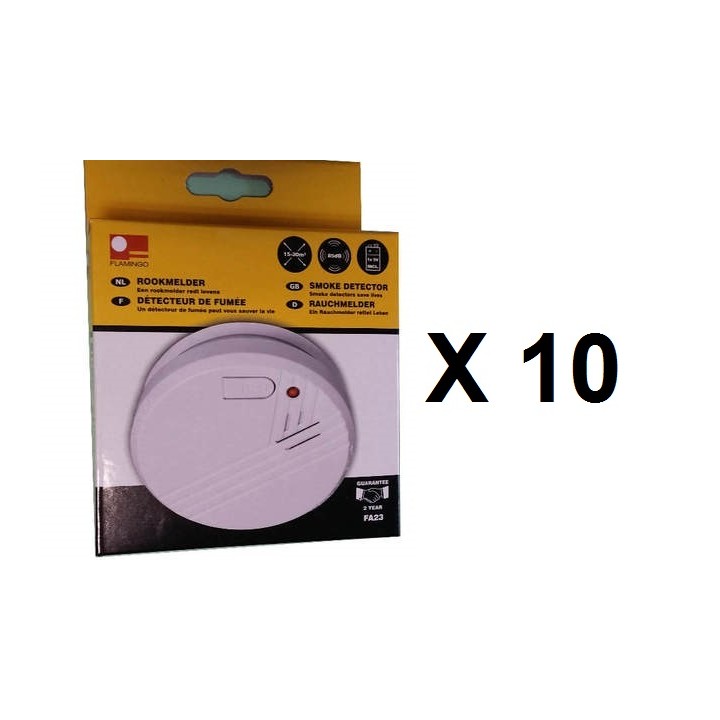 10 rauchmelder buzzer 9vdc sicherheitstechnik brandschutzartikel zubehor fur alarmananlage rauchdetektor rauchsensor brandschutz