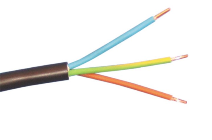 Cable electrico 3 hilos 2.5mm2 ø8mm (1m) u1000 ro2v 3g2,5 cables electricos 3 hilos sector cableaje jr international - 1