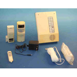 Alarm pack filaire recondition (control panel,contact,detector infrared,remote control)