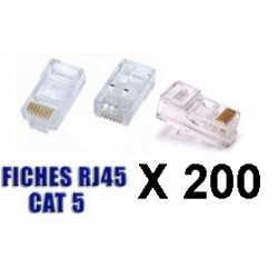 200 Clavija de conexion rj45 8p 8c para red clavijas telefonicas conectores telefonicas rj45 8p 8c para red jr international - 1
