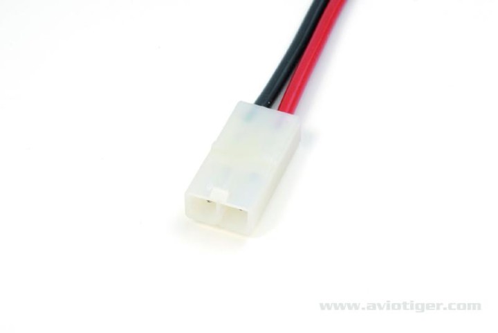 Tamiya 14AWG cord female 2 conncecteur son long battery 15cm jr international - 1