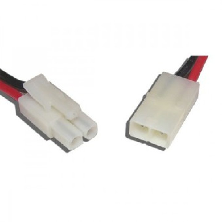 1 hombre + 1 cable hembra 14AWG Tamiya conncecteur 2 hijo batería de larga duración de 15 cm jr international - 2