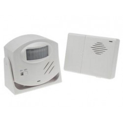 Alarm doorbell with pir motion detector