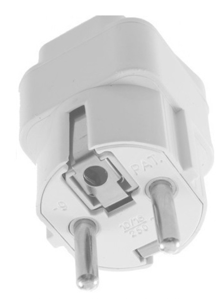 Adaptadores electricos clavija europea hacia clavija inglesa adaptadores 16a 250vca electricos convertidor jr international - 2