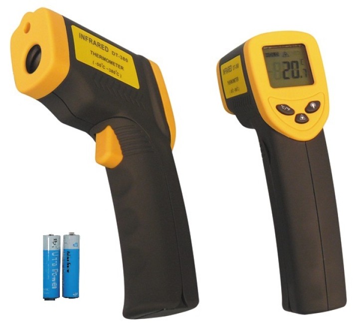 Non contact ir infrared digital thermometer with laser jr international - 1