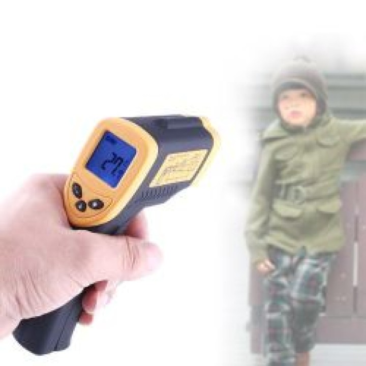 Non contact ir infrared digital thermometer with laser jr international - 5
