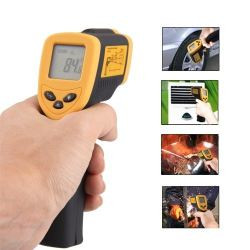 Non contact ir infrared digital thermometer with laser jr international - 8