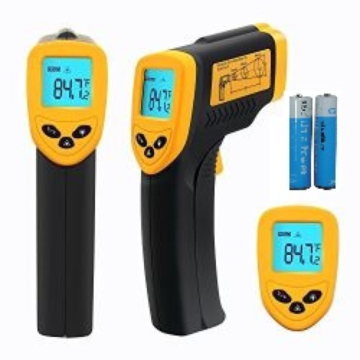 Puntamento laser a infrarossi termometro 32 ° c 380 ° c di temperatura di calore attrito lcd jr international - 9